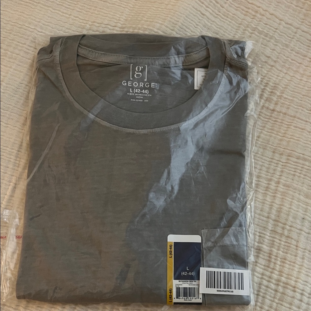 George Men's Classic Gray Tee